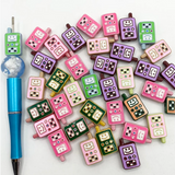 Cellphone Painted Beads Mix