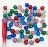 12mm Transparent Double Glitter Bead Mix