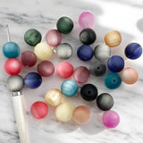 16mm Frosted Cat Eye Bead Mix-