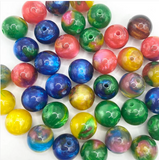 16mm Marble Aurora Bright Beads Mix