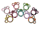 Mouse Head Keychain Clamp Rings